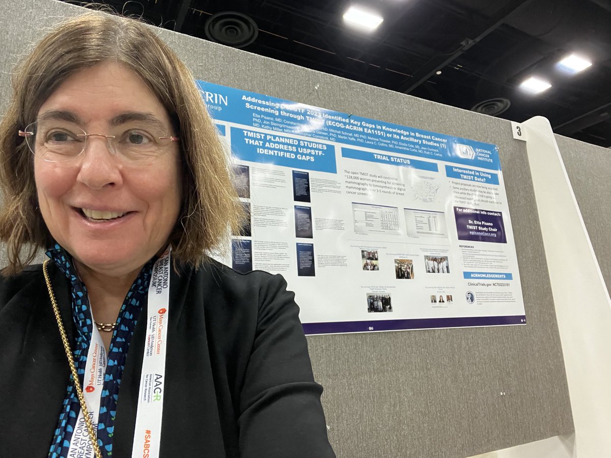 etpisano's tweet photo. Presenting TMIST ⁦@SABCSSanAntonio⁩ ⁦@RadiologyACR⁩ ⁦@eaonc⁩. Our contribution to filling the gaps in the evidence on breast cancer screening.⁦@USPSTF⁩ https://t.co/H7Q2WjQOkw