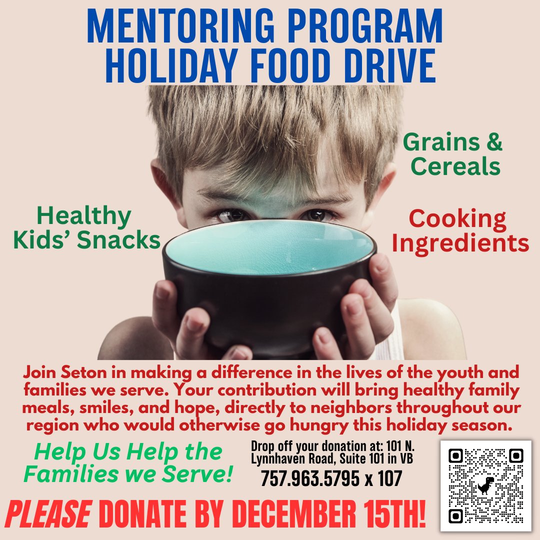 Hello everyone, Please consider a food donation if you can. We are scheduled to distribute holiday food to our families next week, and right now our shelves are empty. Thank you. --Jennifer Sieracki, CEO