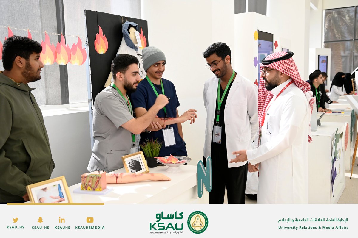 KSAU_HS's tweet photo. نظمت جامعة #كاساو ممثلة بكلية العلوم الطبية التطبيقية بالمدينة الجامعية بالرياض وعبر برنامج العلاج الوظيفي وبالتعاون مع عمادة شؤون الطلاب معرضًا تفاعليًا للتعريف بمختلف تخصصات ومجالات العلاج الوظيفي، و أقامت نشاطًا تمحور حول أدوات التقييم في العلاج الوظيفي بالإضافة إلى تجارب عملية عن أعراض اضطراب طيف التوحد من خلال الواقع الافتراضي.

#جامعة_لصحة_وطن
