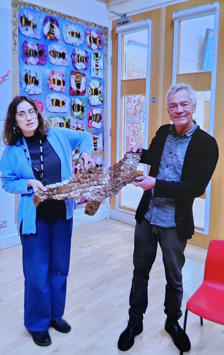 Such an awesome morning today with Dan Harvey from <a href="/ackroyd_harvey/">Ackroyd & Harvey</a> The children were blown away! The science! The beauty of each piece and THAT film! Breathtaking experience that had a parent in tears also. Very moving! <a href="/NSEAD1/">NSEAD</a> also a close encounter also with a pangolin!