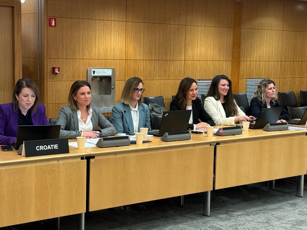 CroatiaOECD's tweet photo. During the meeting of the @OECD Insurance&Private Pension Committee 🇭🇷 had an accession examination of our alignment in this field. Croatian delegation led by #HANFA Board Member Ilijana Jeleč supported by the Ministry of Finance.Big thnx to the @OECD_BizFin Secretariat&delegates https://t.co/19ykcDP9aK