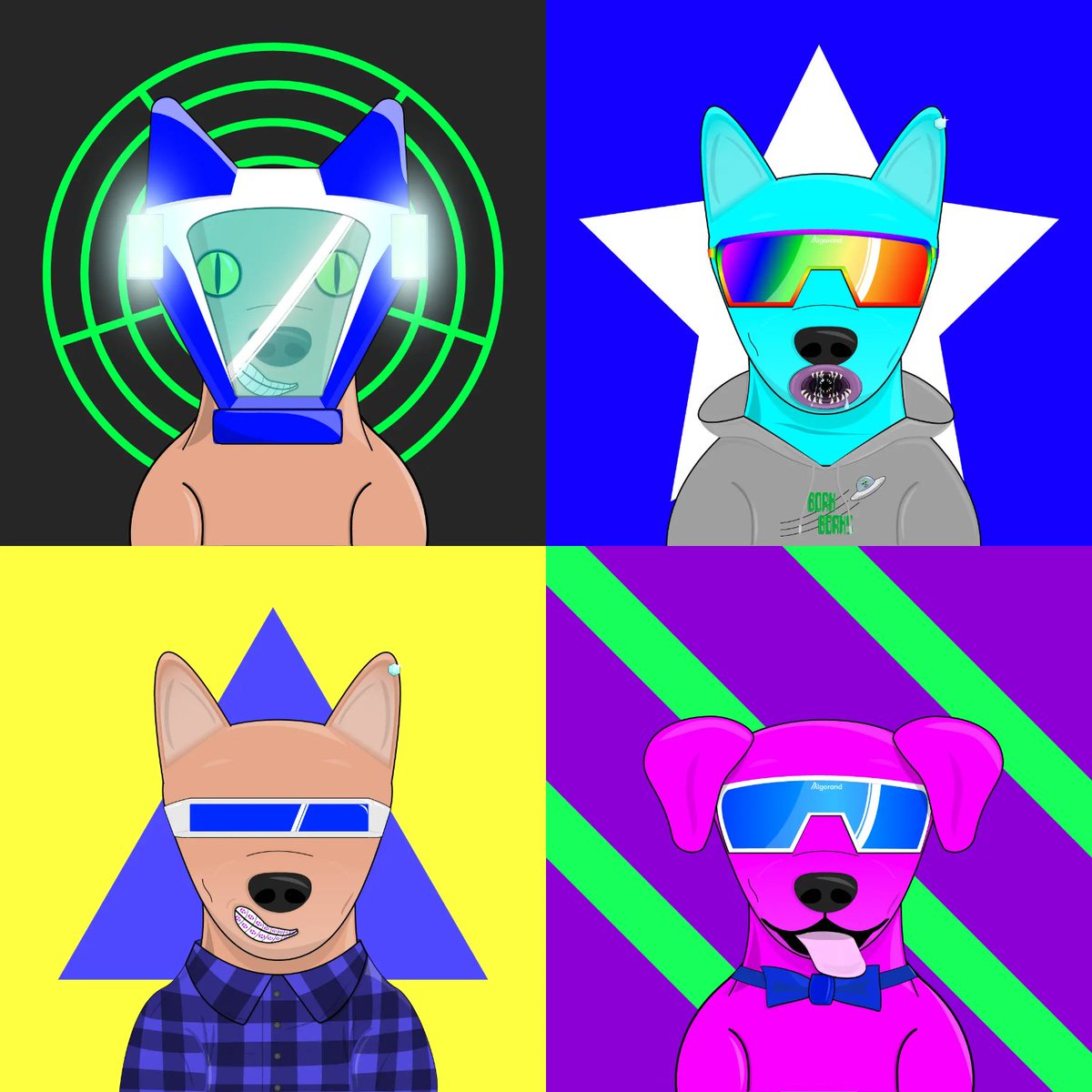 KundeBD's tweet image. Need to get those Borks on mission to win some aether! Enter raffles and win sweet prizes! As you can see, eye safety is important! #AlgorandNFTs #algogame #raffle #bork #eyepro