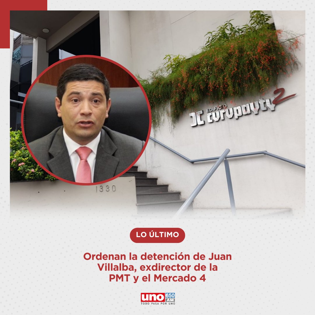 #LOÚLTIMO🔴 | Ordenan la detención de Juan Villalba

📌Aparentemente, incumplió una orden de alejamiento de 500 metros que habían solicitado su esposa y su cuñada por violencia intrafamiliar.

▶️La agente fiscal Fátima Villasboa, encabeza el procedimiento en el edificio
