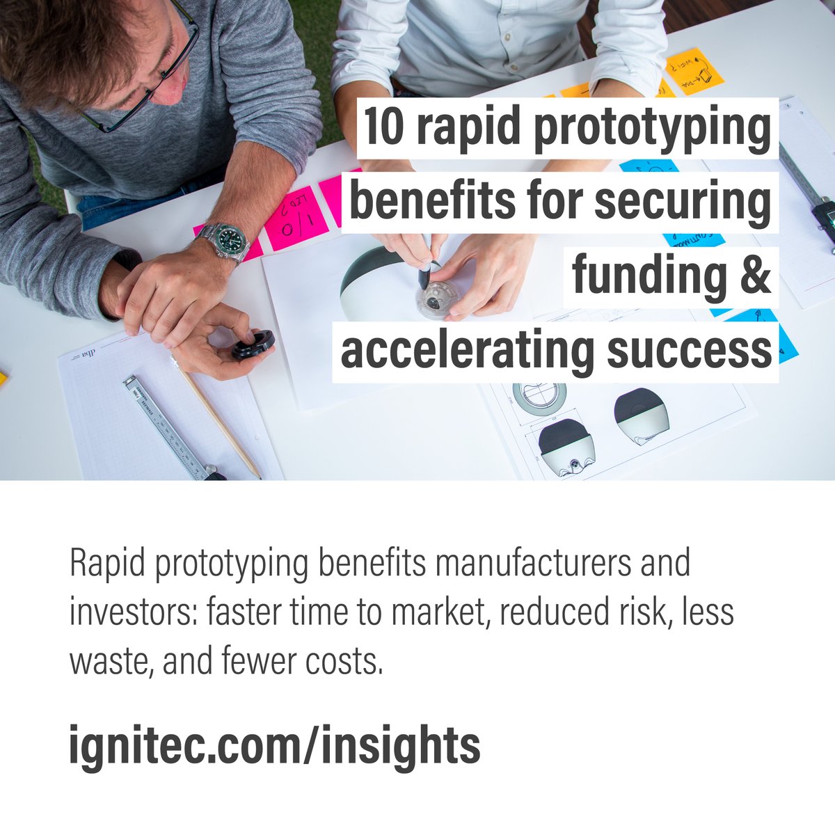 𝗥𝗮𝗽𝗶𝗱 𝗽𝗿𝗼𝘁𝗼𝘁𝘆𝗽𝗶𝗻𝗴 𝗯𝗲𝗻𝗲𝗳𝗶𝘁𝘀 𝗺𝗮𝗻𝘂𝗳𝗮𝗰𝘁𝘂𝗿𝗲𝗿𝘀 𝗮𝗻𝗱 𝗶𝗻𝘃𝗲𝘀𝘁𝗼𝗿𝘀: 𝗳𝗮𝘀𝘁𝗲𝗿 𝘁𝗶𝗺𝗲 𝘁𝗼 𝗺𝗮𝗿𝗸𝗲𝘁, 𝗿𝗲𝗱𝘂𝗰𝗲𝗱 𝗿𝗶𝘀𝗸, 𝗹𝗲𝘀𝘀 𝘄𝗮𝘀𝘁𝗲, 𝗮𝗻𝗱 𝗳𝗲𝘄𝗲𝗿 𝗰𝗼𝘀𝘁𝘀.

ignitec.com/insights/10-ra…

#ProductDesign #RapidPrototyping