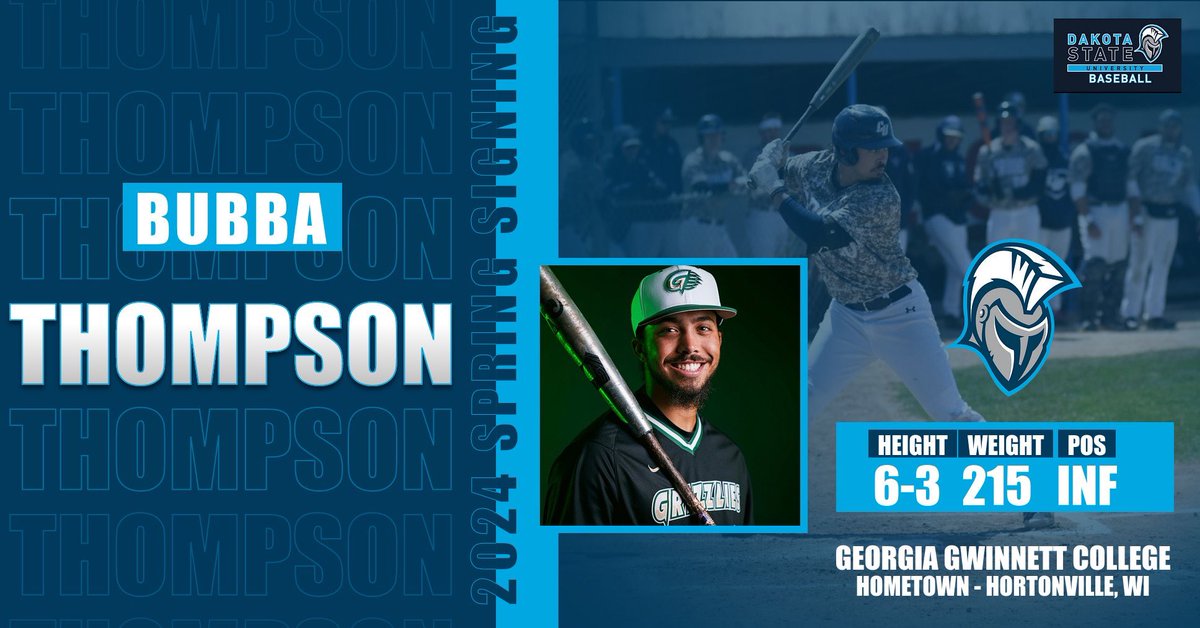 🚨 IT’S OFFICIAL 
✍🏼 SIGNED

Trojan Nation — please welcome Bubba Thompson. He is from Hortonville, WI &amp; will be transferring next semester from Georgia Gwinnett College.

Prior to GGC, Bubba studied &amp; played at Clarke University &amp; Southern University.

#BeTrojan⚔️ | #FinishEmpty