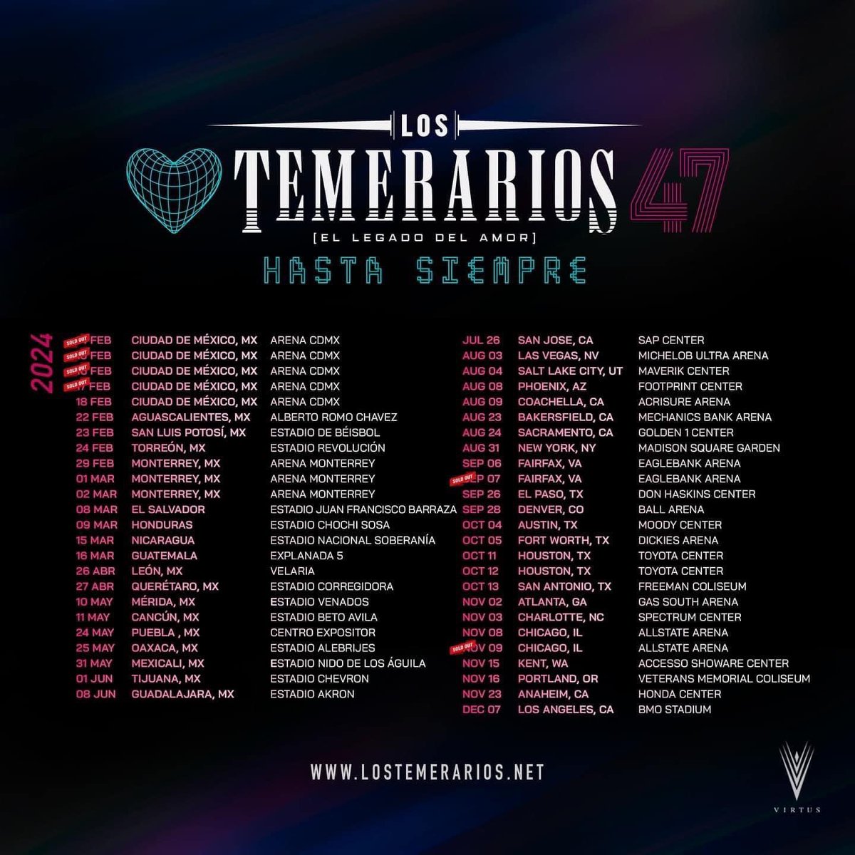 UnaLagrimaMas's tweet photo. 💙@los_temerarios 💜
Es hoy, es hoy!!
GRAN PREVENTA!!!
Código: Temerarios24
Preventa para las nuevas fechas del #HastaSiempre #Tour47 #Tour2024 de #LosTemerarios #ElUltimo 🥲😢😭
En 👉🏼 https://t.co/AGttm37wT9 https://t.co/yfsYsUIWgD