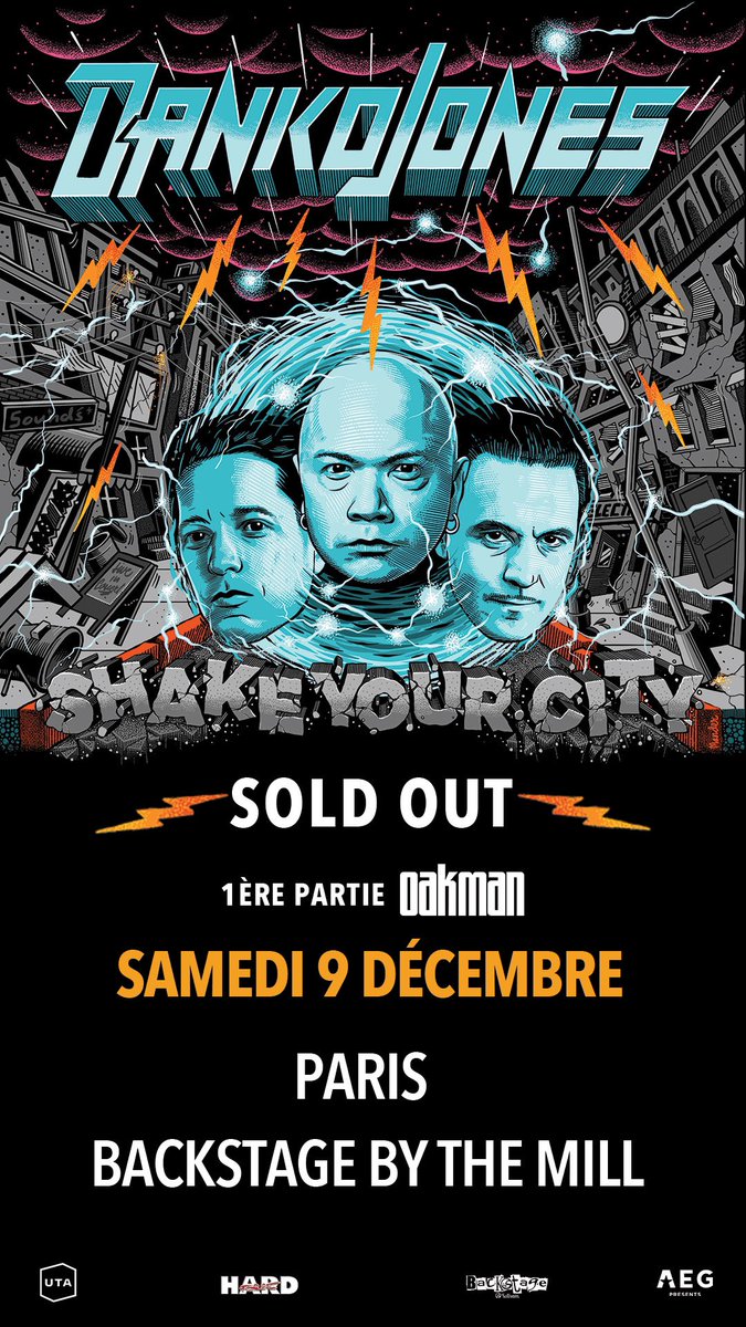 Last-minute news! We’re opening for @dankojones in Paris this Saturday, December 9th (sold out)! Let's go!! 🏂

@AEGPresentsFR @OpusLiveProd