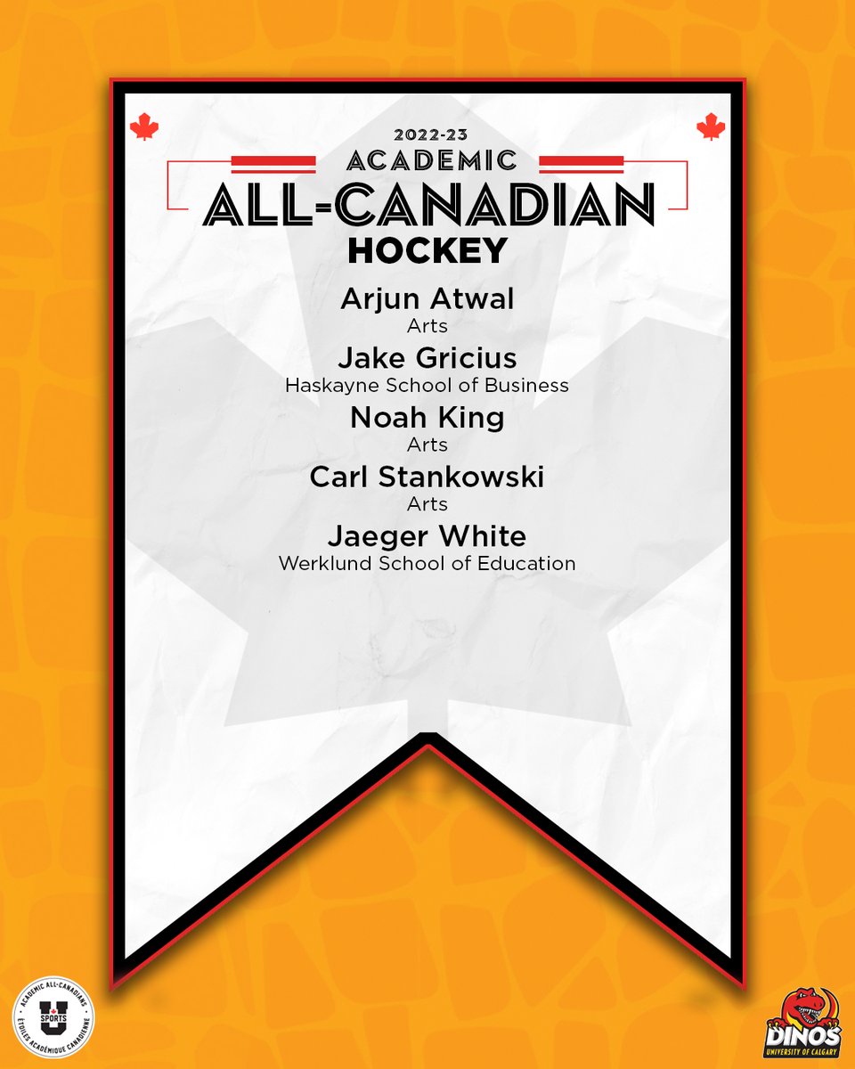 Bringing home more hardware!

Congrats to our Academic All-Canadians from 2022-23!

#GoDinos