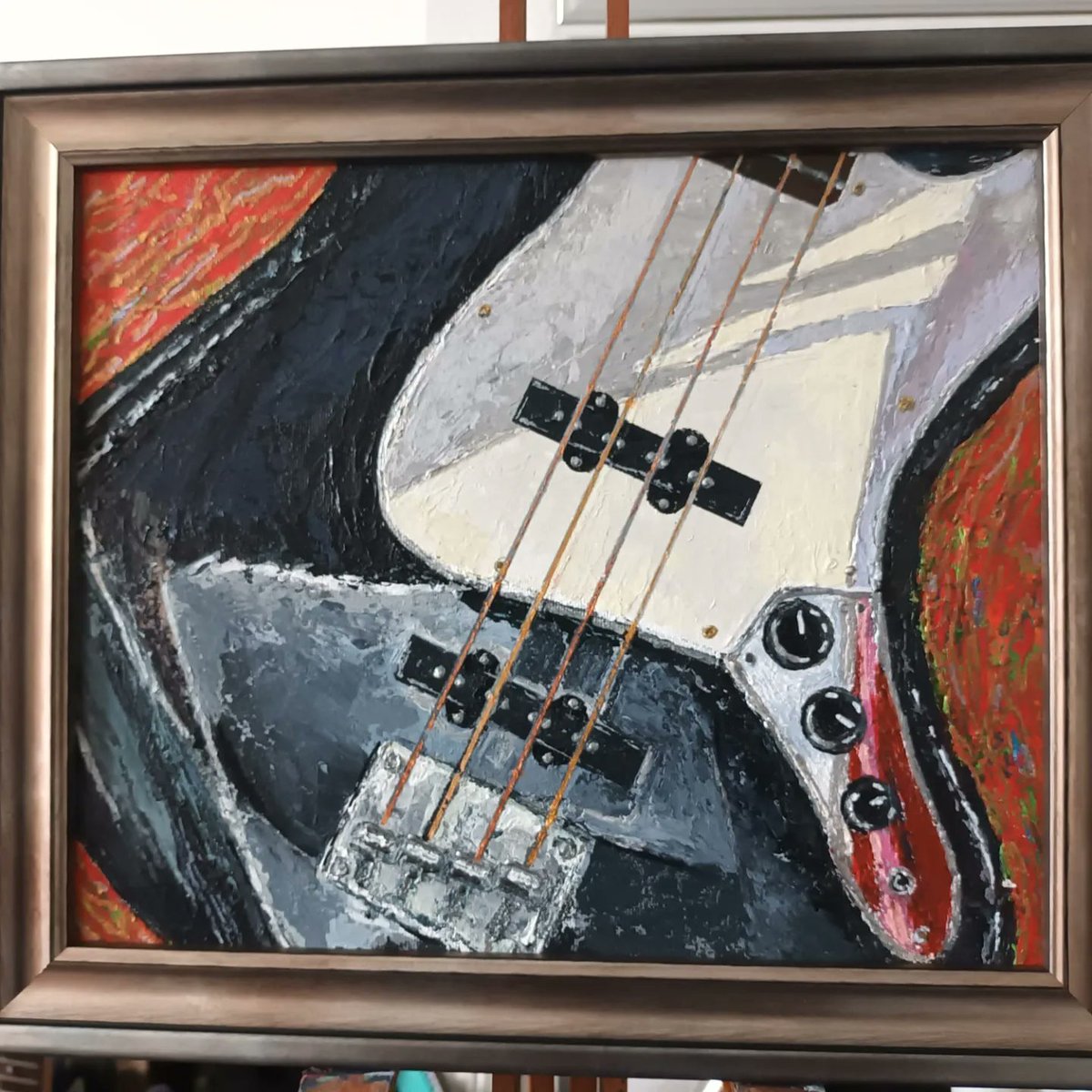 Birmingham_BAZ's tweet photo. Introducing #artist Moreen McCalla she is inspired by musical instruments zooming in on the reflections. See her art at @ObarBham @westsidebid opp the famous Black Sabbath bridge Broad St @grapevinebrum @brummiesnet @brumartshour @Brindleyplace @handmaiduns @artbyhelenowen https://t.co/3sDuy9fB1F