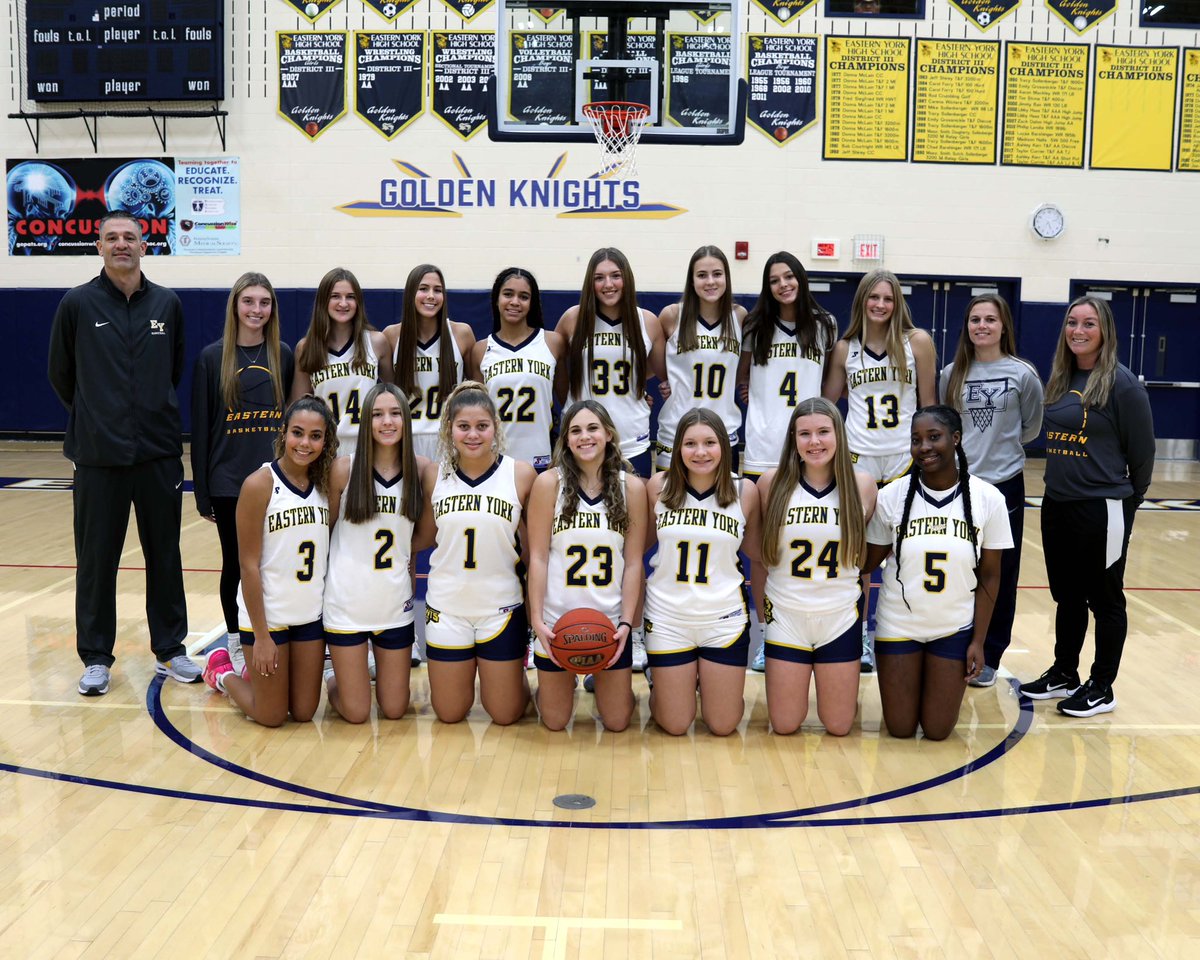 2023-2024 Lady Knights squad🏀💙💛!