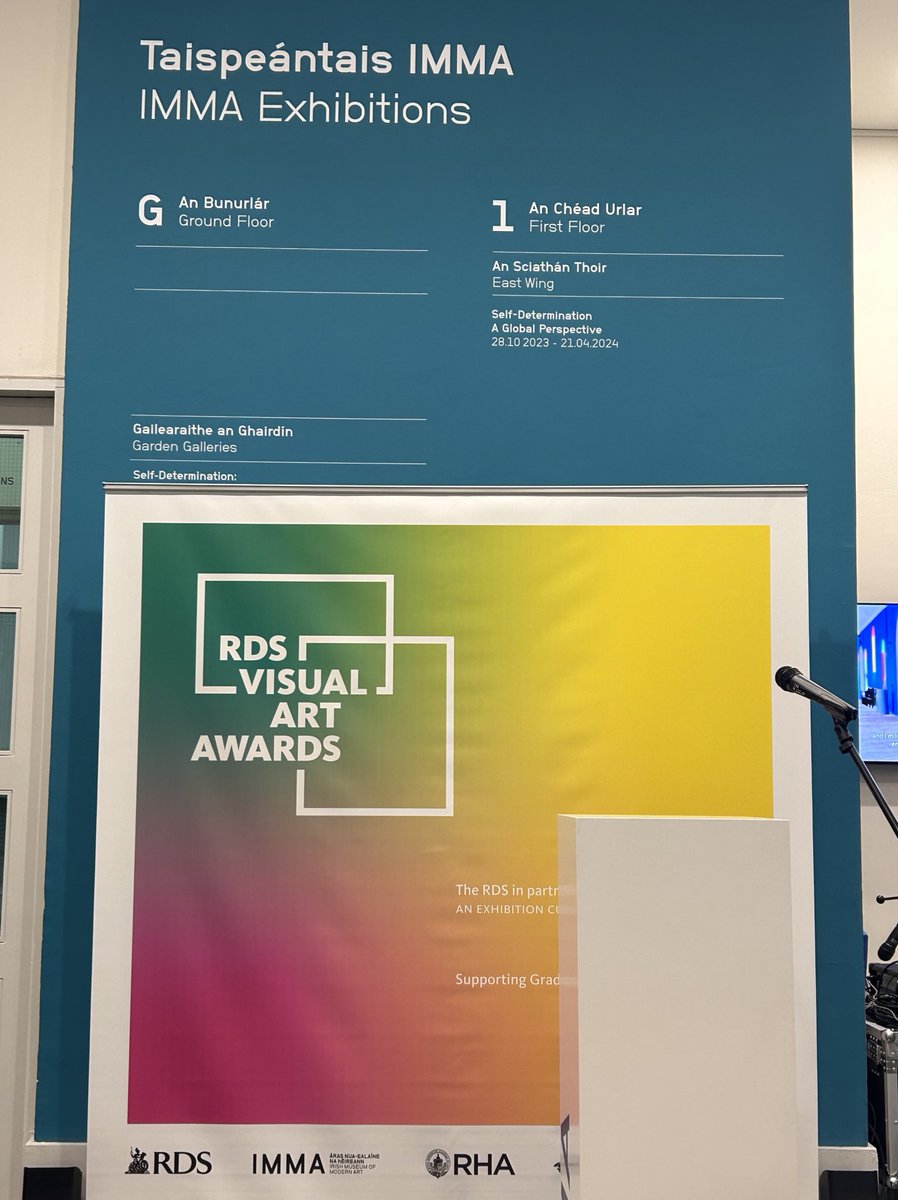 It’s almost time for the RDS Visual Art Awards here at @IMMAIreland! Keep an eye on our socials this evening for a first-look at the exhibition as well as the announcement of our award winners. #RDSVAA