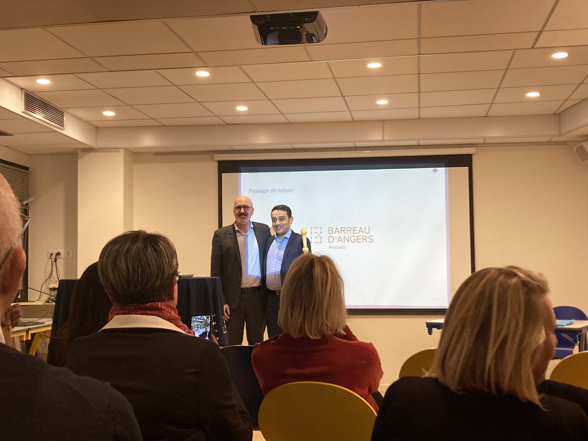 Passage de bâton entre le Bâtonnier Arnaud GRANGER et le Bâtonnier Frederic RAIMBAULT