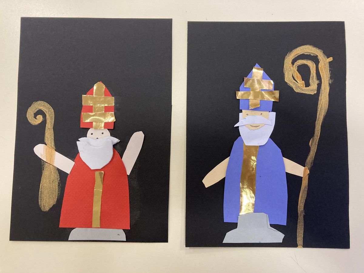 St Nicolas est passé dans notre classe aujourd’hui, les bras chargés de friandises ! Il a été gâté par les enfants : des dessins et une chanson lui ont été offerts 🤩 #StNicolas #SaintNicolas #merci