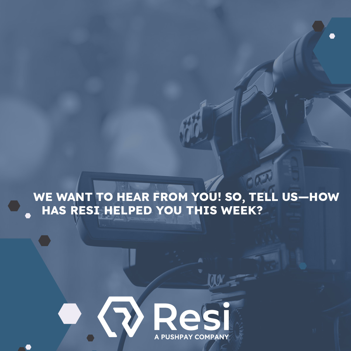 resi_io's tweet photo. We want to hear from you! So, tell us—how has Resi helped you this week? https://t.co/oSbkd4PHHS