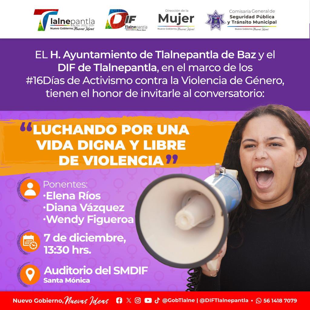 🟠 | Ya voy en camino para visitar a las compañeras de #Tlalnepantla.

Juntas, seguiremos luchando por una vida digna y libre de violencia 🫂💜.

🔸Gracias por invitarme @DIFTlalne. 
#16DiasDeActivismo