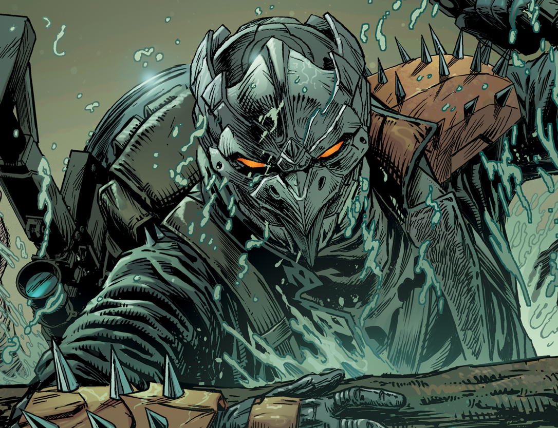 Sneak Peek of our new hero ROOK from the one-shot 64 page mega issue GHOST MACHINE 1 out in January 2024!!

Having lots of fun mixing science fiction tech with north American inspired nature! 

colored by @bdanderson13 
#ghostmachine #rook #rookexodus