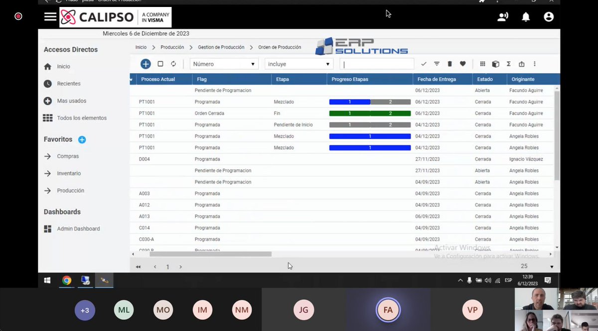 erpsolutions_ok's tweet image. En #erpsolutionsgroup somos #expertos en #procesos #productivos

Mostramos la #fortaleza de #ERP #calipso / #visma tanto desde lo #tecnológico (ya que es cliente delgado y funciona en tiempo real #WEB) como así también desde lo #funcional