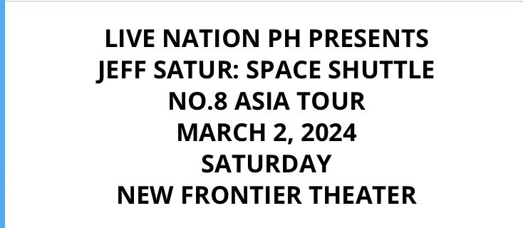akosipeypey's tweet photo. I will see you again after #KPWT @jeffsatur ๐๐
March is my birthday month, so I'm treating myself to an early birthday gift๐ฅฐ
#JeffSaturInManila https://t.co/H1cyqPiwxY