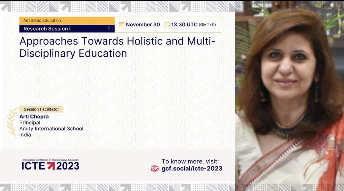 #ICTE2023 #HolisticEducation #MultiDisciplinaryLearning #TransformEducation