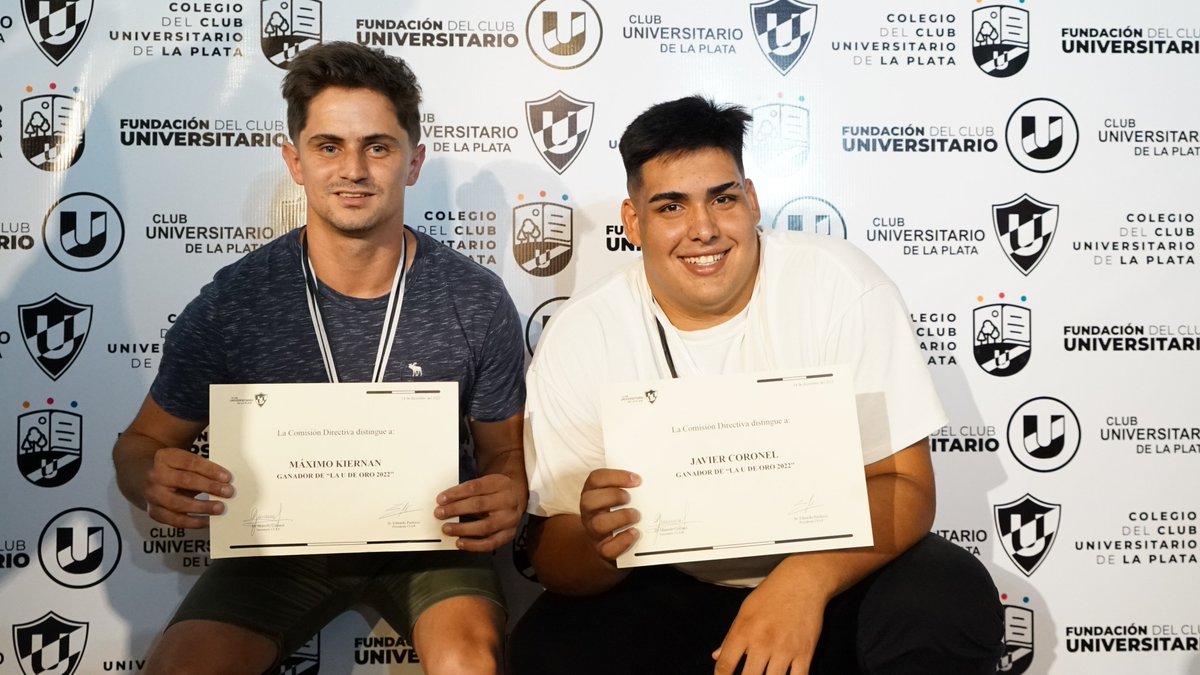 CULP_oficial's tweet photo. En el 2022 Máximo Kiernan y Javier Coronel, compartieron el U de oro en la fiesta del deporte albinegra
¿Quién lo ganará este 2023?
@HockeyCULP  @universitariolp @VoleyULP @BasquetCULP https://t.co/yu1nBSRea6