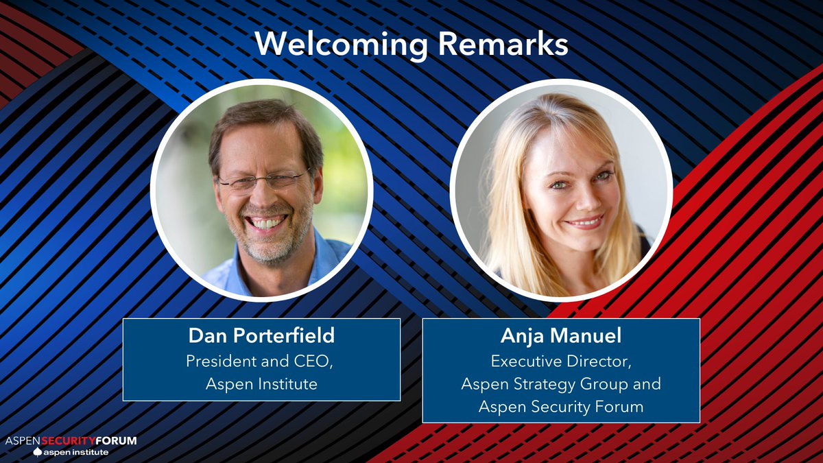 The 2023 #AspenSecurity Forum: DC Edition is about to kick off for a full day of exciting programming as @AspenInstitute President and CEO @DanPorterfield and ASF Executive Director @AnjaManuel1 deliver their opening remarks. Watch it live here: tinyurl.com/4fr9xyf2