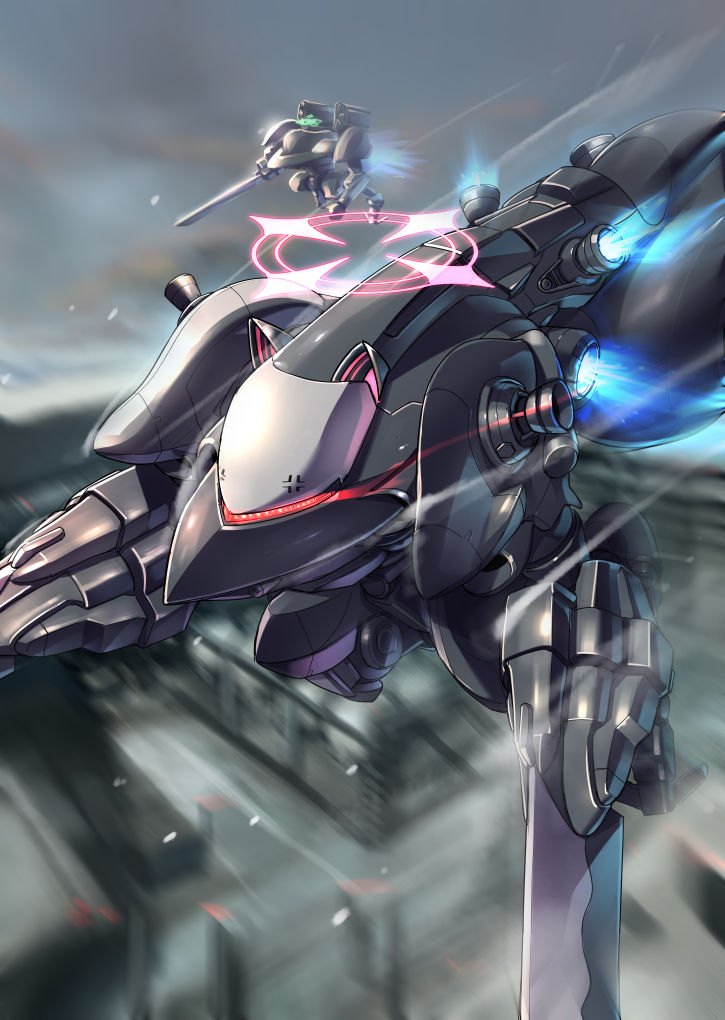 mecha robot weapon no humans glowing holding sword  illustration images