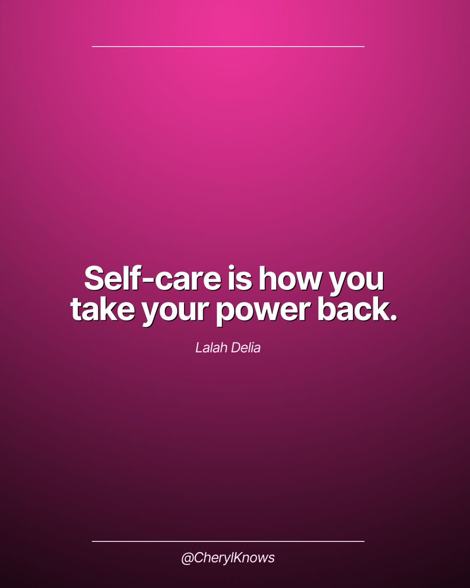 This is a reminder that self-care isn't just about taking care of yourself

It's about taking your power BACK!

When you're doing well, it's easy to forget that you're the one in control of your life. 

#SelfCareReminder #TakeYourPowerBack #YouAreInControl #ChooseYourReaction