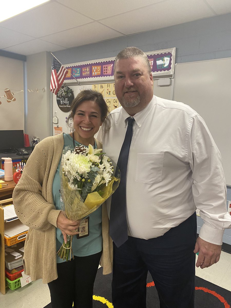 Congratulations to Kind. teacher Jaime Reilly on being named Culbertson’s Teacher of Excellence for 23-24. Jaime is a veteran teacher of over 20 years experience in kindergarten. Thank you for your dedication and commitment towards the students of Culbertson. <a href="/MarpleNewtownSD/">Marple Newtown SD</a>