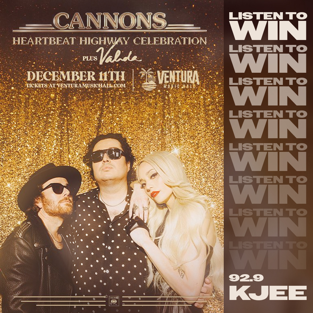 We're feeling the fire for this show!! 🔥
KJEE has your SOLD OUT tickets to catch
<a href="/cannonstheband/">Cannons</a> live at the <a href="/HallVentura/">Ventura Music Hall</a> this
Monday night! Listen for your chance to win on 92.9
KJEE!