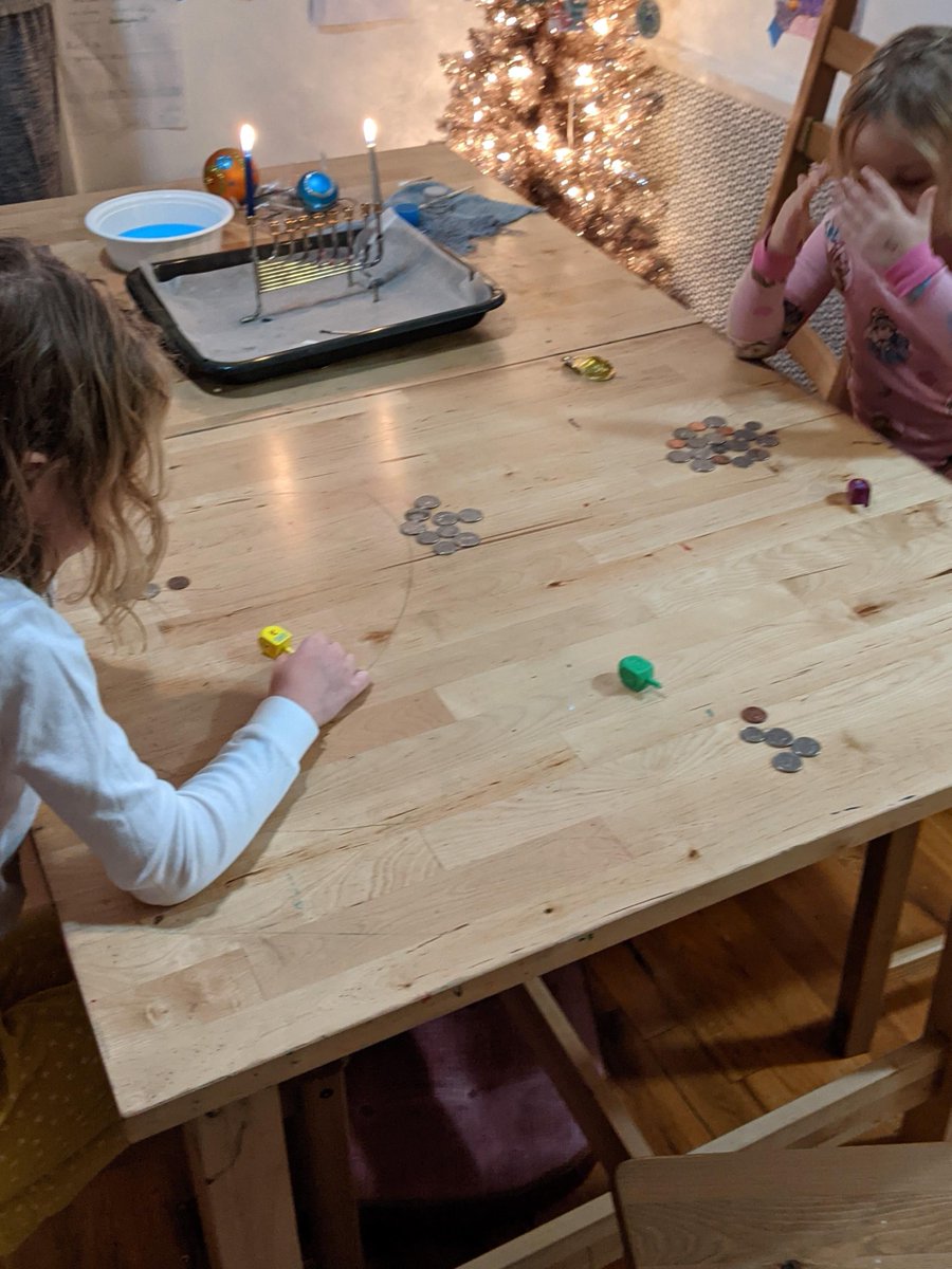 "Hanukkah is a festival of resilience, hope, + community. For 8 nights, we celebrate the miracles performed in the Hanukkah story and being together for another season. I''m grateful to share these stories and traditions with my daughters." - Nicole H., Food Banker