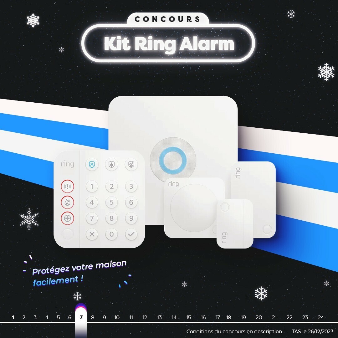 Frandroid's tweet photo. JOUR 7 : On vous propose de sécuriser votre chez-vous avec le Kit Ring Alarm - S ! 
Pour participer : 
- Tweet #FrandroidOffreMoi + Le Kit Ring Alarm S  
- RT + Like 
- Follow @Frandroid  + @ring https://t.co/jN7Izhzv7W