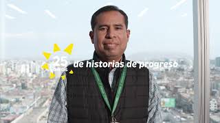 Altamaro's tweet image. En Mibanco celebramos 25 años de éxito y compromiso, y qué mejor manera de hacerlo que con la inspiradora historia de Ángel, quien también cumple 25 años en la empresa.  blgs.co/0bZFN5