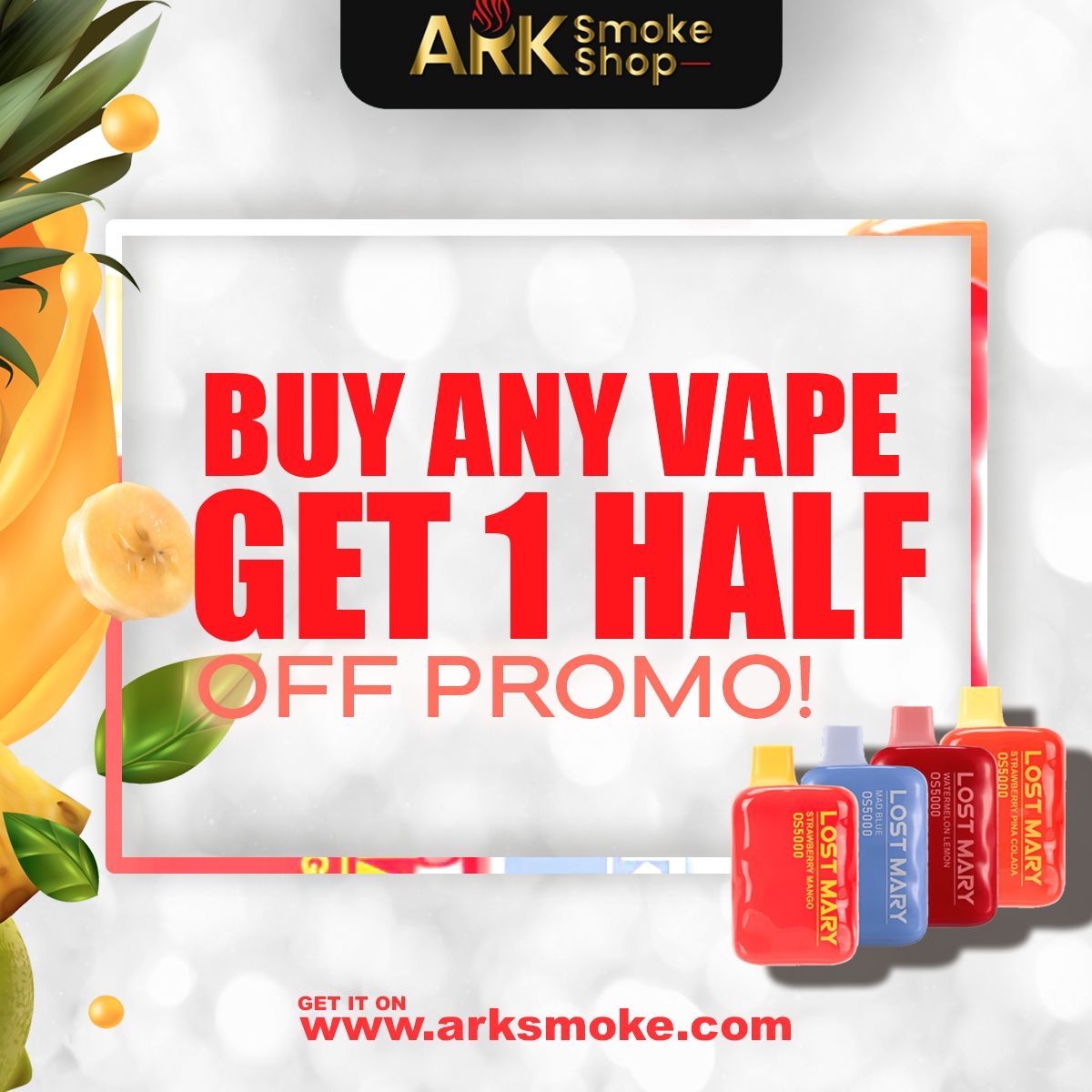 thearkmiami's tweet photo. Unwind in style with ArkSmoke's exclusive vape promo! π¬ Buy one, get the second at half price. Elevate your vape game and enjoy the savings. Limited time offer, so don't miss out!
#ArkSmokePromo #VapeLife
#smokeshop #vapefordays #arksmokeshop #vapelounge #lostmary #funkyrepublic https://t.co/HAWGaV54s5