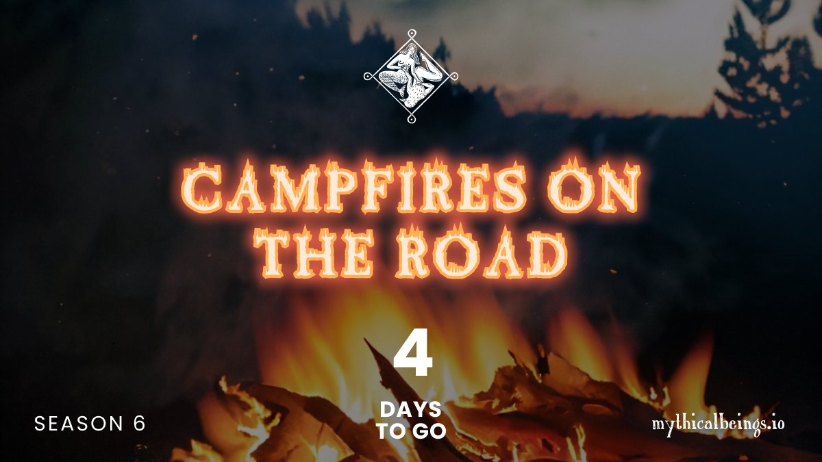BeingsMythical's tweet photo. With only 4 days to go until the start of Season 6, anticipation is at an all-time high! 🚀
The exciting journey of "Campfire on the Road" is about to begin.🔥
https://t.co/hWtm9ZoTub
#CampfiresOnTheRoad #MythicalBeings #Season06 https://t.co/031vU4NjRF
