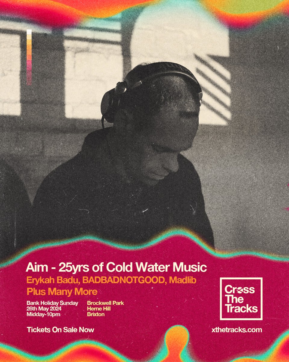 Aim (@aim_atic) on Twitter photo Aim - 25yrs of Cold Water Music. Tickets on sale now for <a href="/xthetracks_/">Cross The Tracks</a> 26th May 2024 Cross The Tracks Festival @ Brockwrll Park, Brixton, London UK
xthetracks.com
#Aim #coldwatermusic #xthetracks #xthetracks24 #allvinyl #hiphop #beats #theforce #djset Aim - 25yrs of Cold Water Music. Tickets on sale now for <a href="/xthetracks_/">Cross The Tracks</a> 26th May 2024 Cross The Tracks Festival @ Brockwrll Park, Brixton, London UK
xthetracks.com
#Aim #coldwatermusic #xthetracks #xthetracks24 #allvinyl #hiphop #beats #theforce #djset