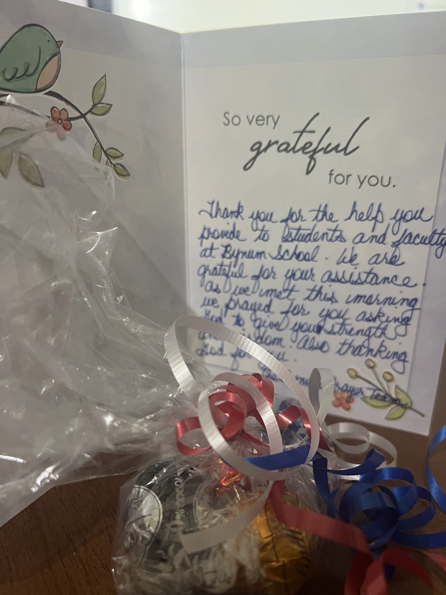 I will take all the prayers I can get and appreciate the prayer team at Bynum School for putting me on their list. I feel blessed every time I get to go to Bynum School and support their staff and kiddos. Keep up the great work.