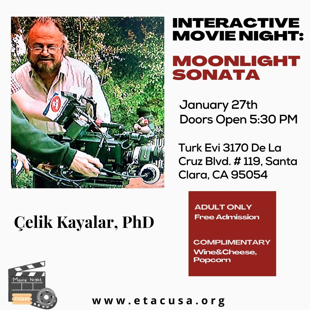 etacusa's tweet photo. A rare opportunity, an interactive movie night!

Watch the award-winning psychological suspense thriller

“MOONLIGHT SONATA” By Çelik Kayalar PhD

This 105 min long full feature movie that has won many awards and accolades since 2009

Save Your Spot!
https://t.co/Y6iiQHIBHq https://t.co/7Xz1UT0Hzd