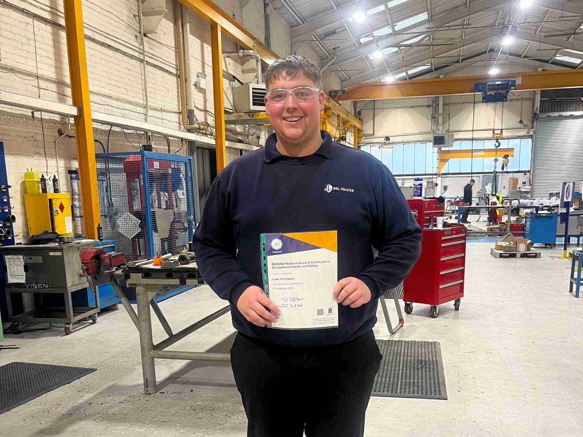 belvalves's tweet photo. Four employees at BEL Valves have officially passed their NEBOSH National General Certificate following internal training! 👏

Well done to:
⭐ Anthony Hay
⭐ Arthur Miller
⭐ Craig Robson
⭐ Luke Thompson

Read more about the training here https://t.co/H7HG1JwMeF https://t.co/65N2Her7i6