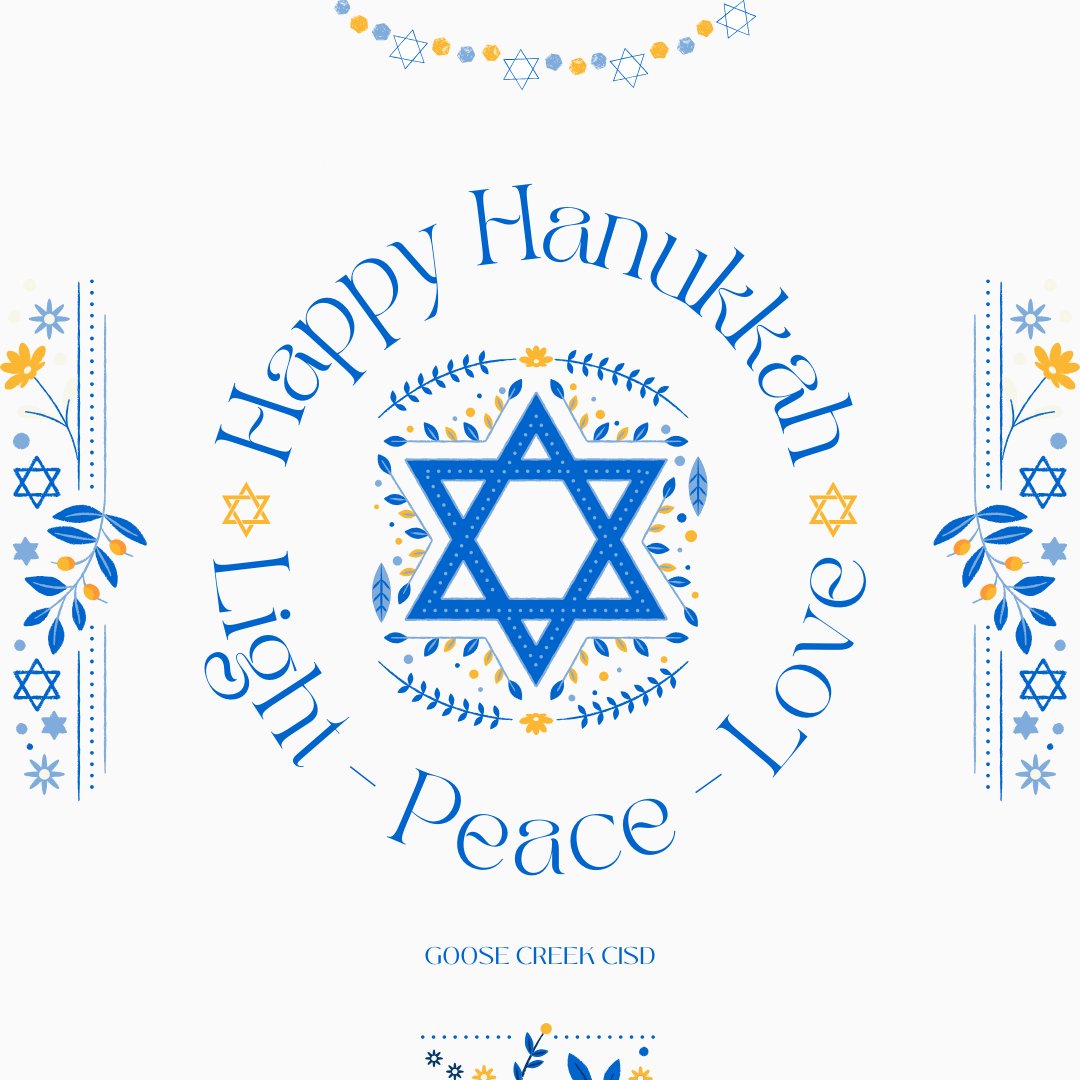 Wishing you a radiant and joy-filled Hanukkah! 🕎 Did you know? Hanukkah is also known as the Festival of Lights. #gcGIANTS #WeArePublicEducation