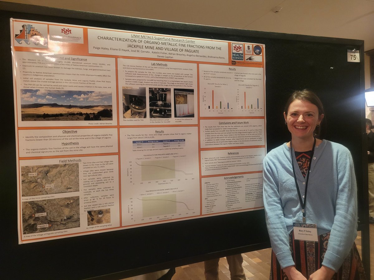 Congratulations to our @MetalsSrp trainee, Paige Haley, for winning the best student poster award at #SRP2023 meeting!! @SRP_NIEHS
#metals #communityresearch
