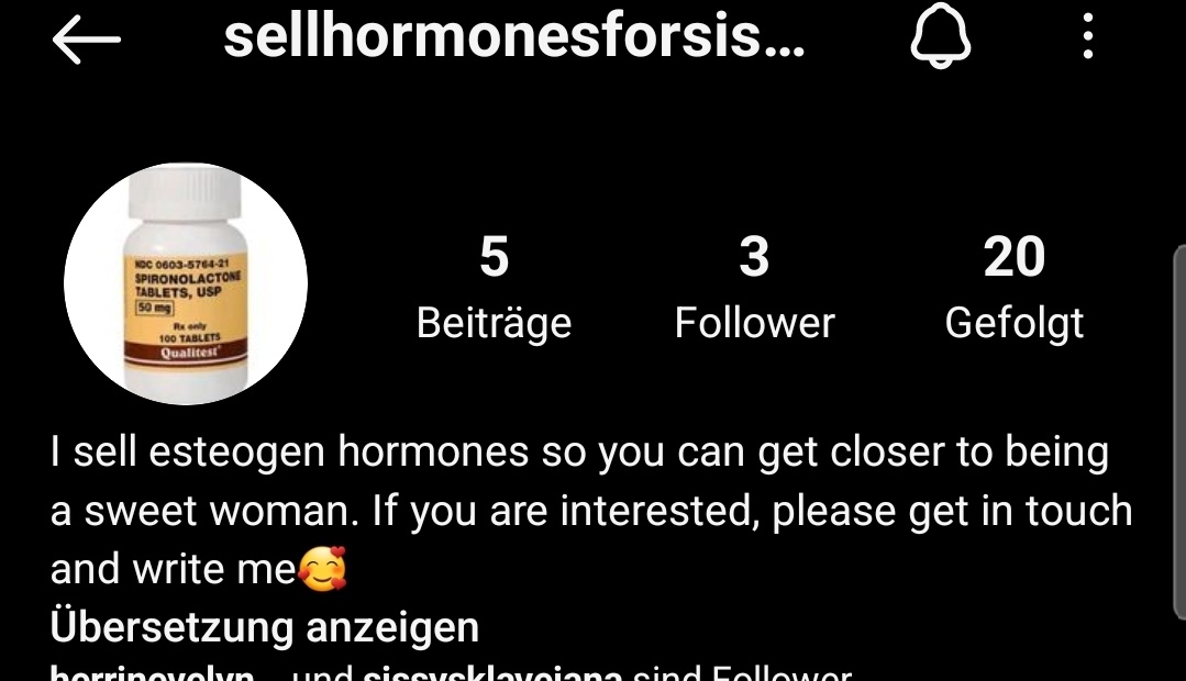 An die sissys und femboys unter euch hier gibt es hormone zu kaufen damit ihr eurem frau sein ein stück näher kommt auch für die anderen loser gibt es poppers zu kaufen und vieles mehr seid schnell. Instagram sellhormonesforsissys. bin gespannt ob welche überhaupt soweit gehen😈