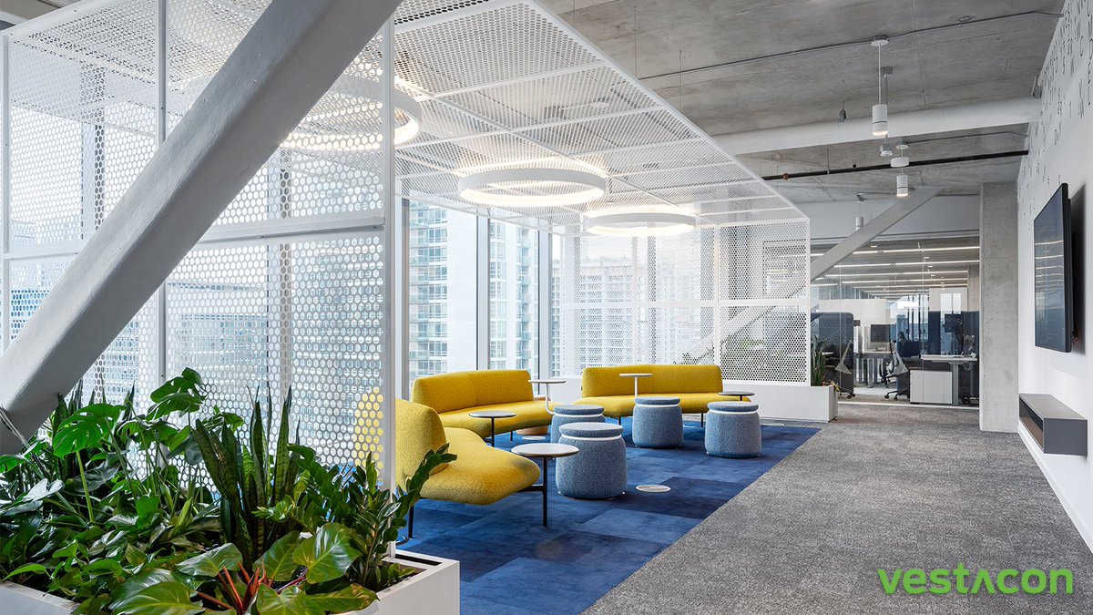 Check out this amazing new facility #builtbyVestacon in collaboration with <a href="/CBRE/">CBRE</a> and <a href="/HOK/">Hani Sindi</a>! This vibrant headquarters at The Well spans over 113,000 square feet and offers a complete experience of life, work, shop, and play. Read more about this project on our website