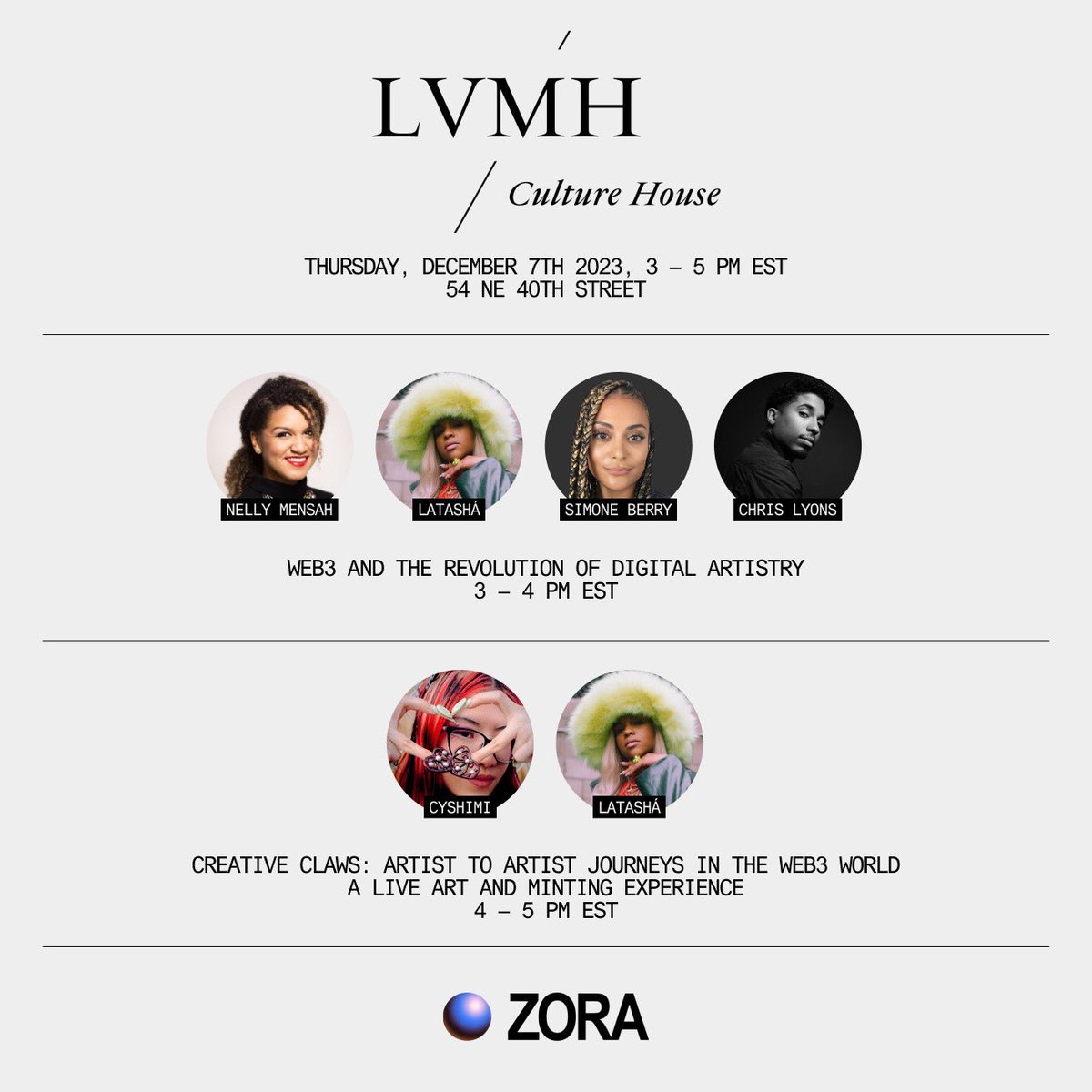 gm. huge day for us. @LVMH x @ourZORA x @zoratopia ✨ Forever grateful the space to share and onboard. see y’all soon!