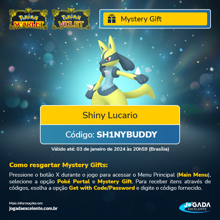 Get a Shiny Lucario in Pokémon Scarlet & Violet with this Mystery