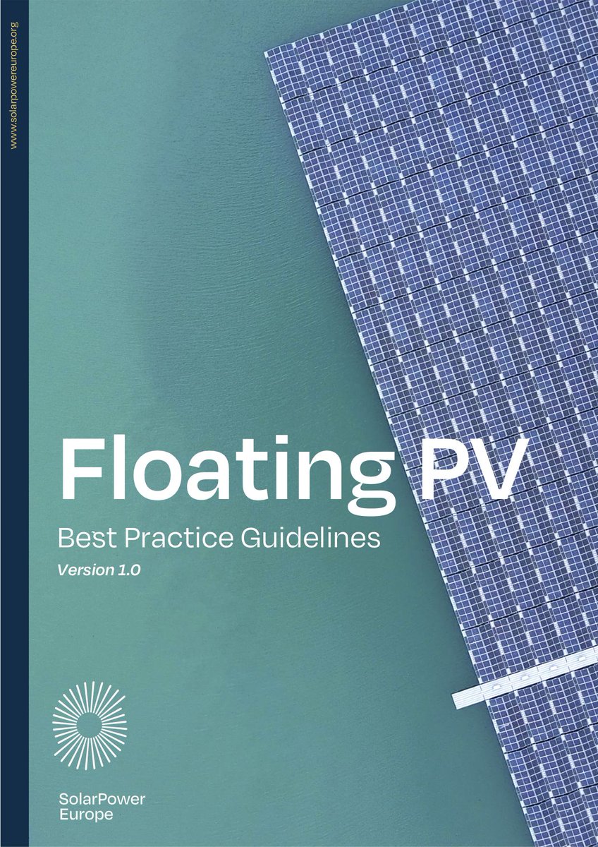 🆕#FloatingPV🌊☀️ is bringing #solar☀️ to new shores

Check out our brand new best practice guidelines for floating solar!

Discover how solar generation, land-use efficiency, and water protection can go hand-in-hand 👇
solarpowereurope.org/insights/thema…