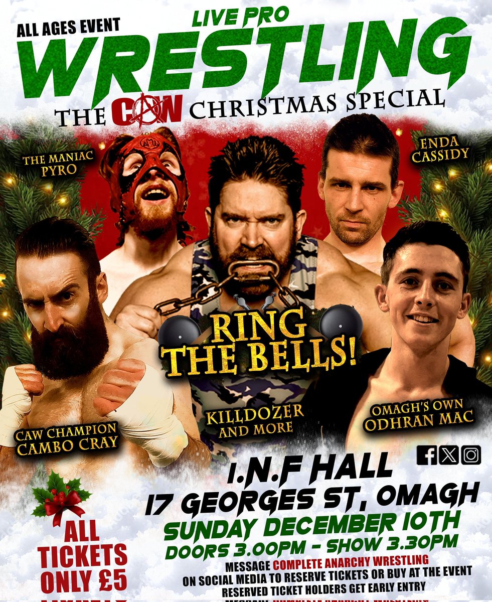 🎄This SUNDAY!!!🎄
Reserve your tickets for early entry or get them at the event.
🎟ONLY £5 EACH🎟