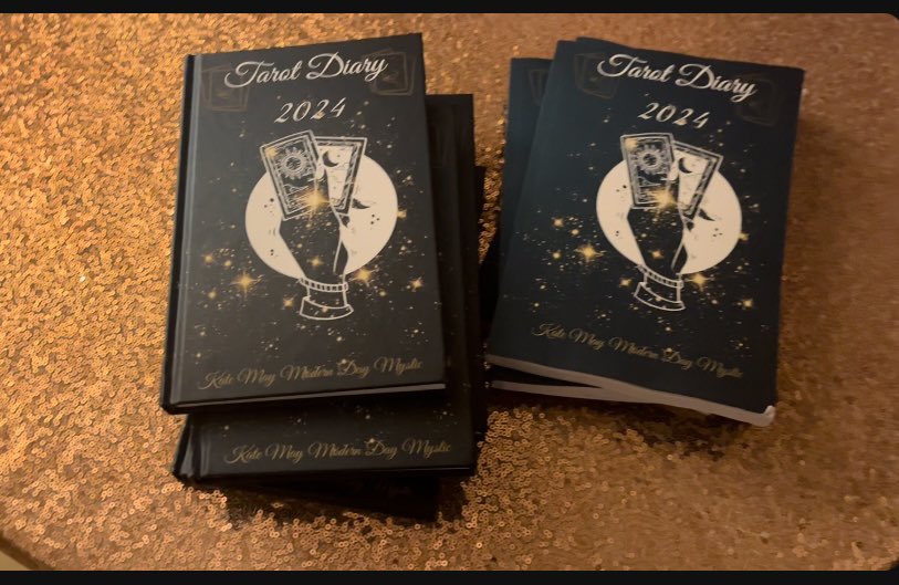 KateMayMDMystic's tweet photo. Tarot diary’s are out! 
Hard back and paper back! Super chuffed! https://t.co/u6qE8B8SEj