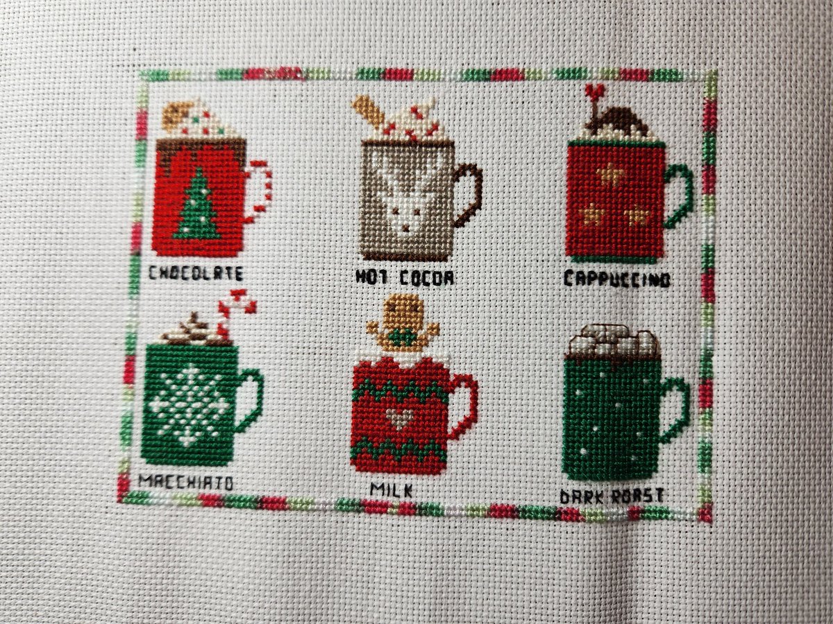 Kate Stitchers ' Christmas Mug SAL' FINISHED!!