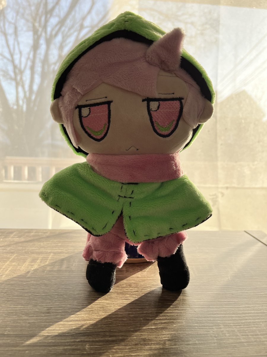 HANDMADE, CUSTOM FUMO: 
This is made 100% by me as a commissioned piece. She is "The Silent Greenhood" from Maiden &amp; Spell. It is fully posable, able to stand, super smug, and made with very soft material.