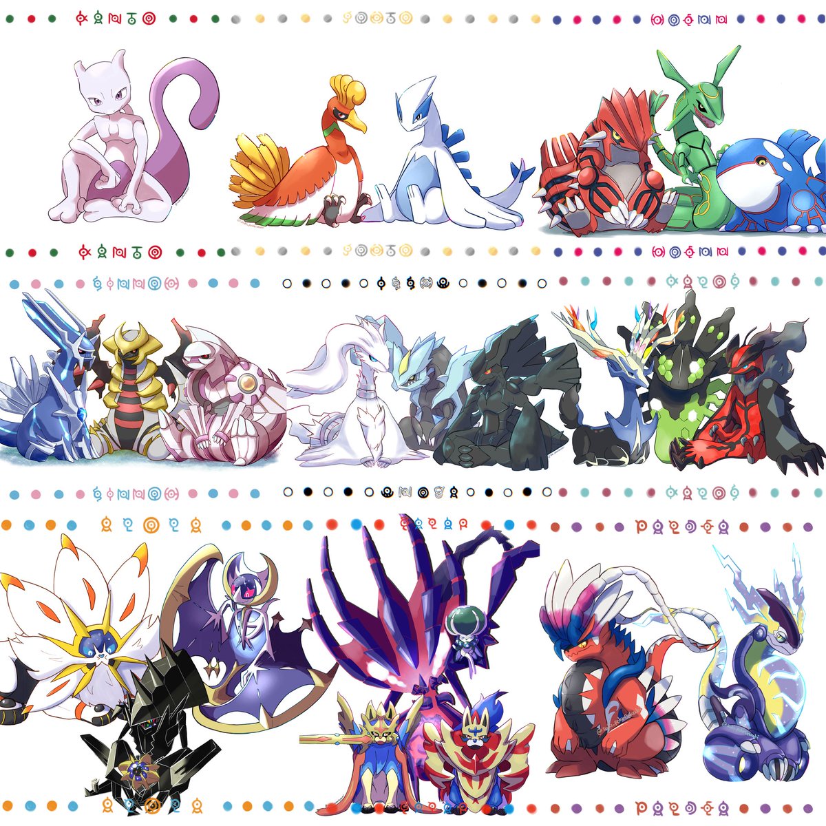 つまりこんな感じに伝説ポケモンたちも勢揃いするってことですか